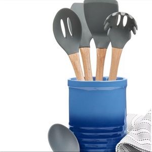 NWT Martha Stewart Collection 5-Pc. Kitchen Utensil Set & Crock Keep